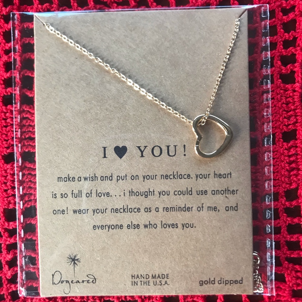 New I ❤️ YOU! Necklace Jewelry Dogeared-Style.
